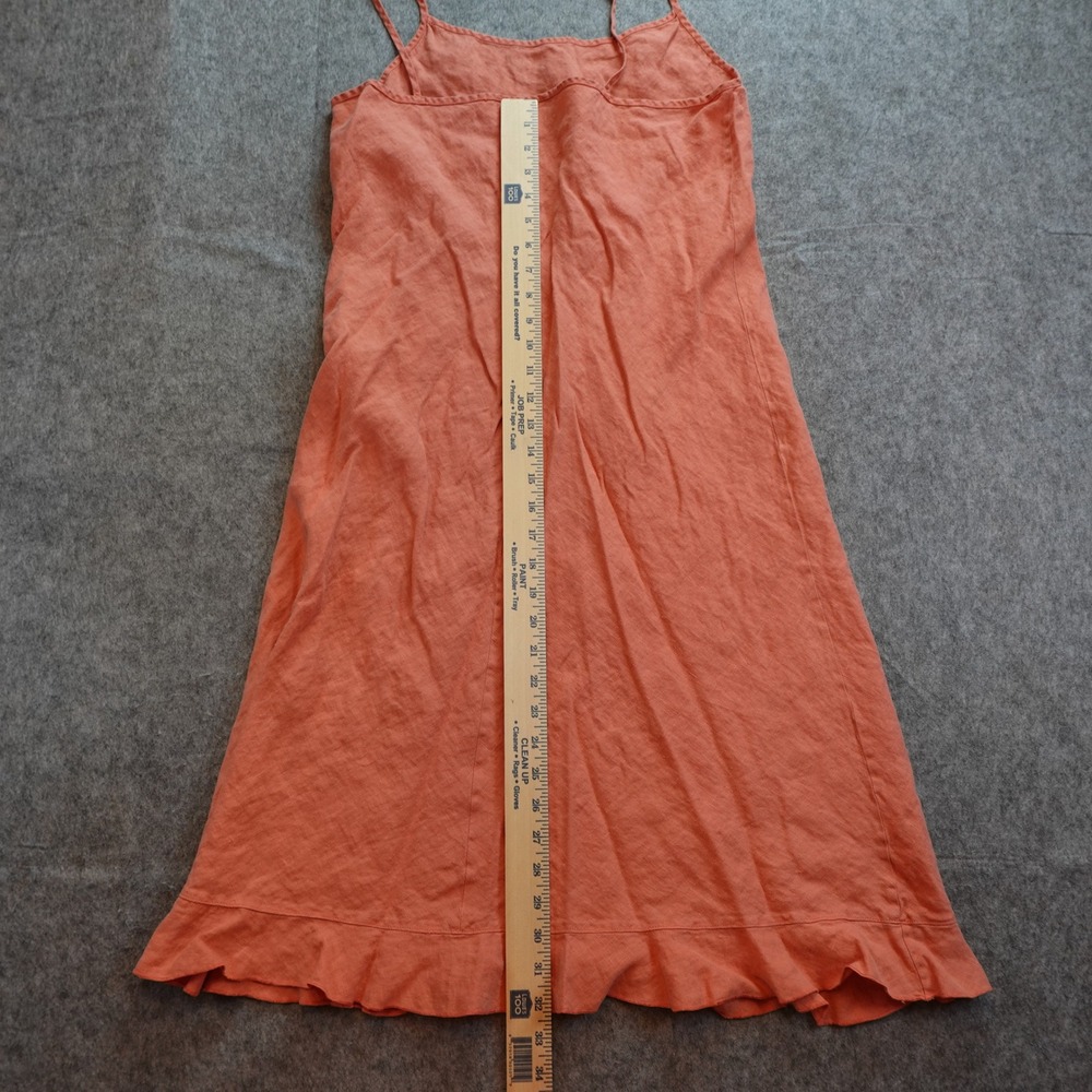 Bryn Walker Dress Women Medium Pink Linen Ruffle Hem Slip Cami Sleeveless - Picture 3 of 11
